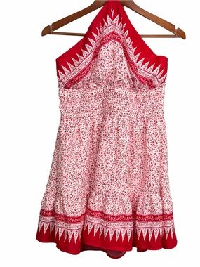 Trixxi Women’s Pink  and White Floral Halter Dress